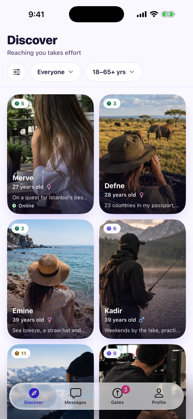 Riddlo Discover screen